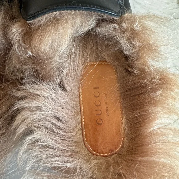 Gucci Princetown Tiger Leather & Fur Loafers 38 - Picture 6 of 11
